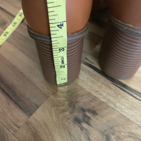 Women’s Brown Block Heel Ankle Boots – Square Toe Leather Booties - Picture 14 of 16